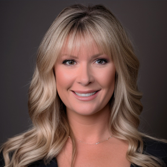 Headshot of Valerie Everett. She has long blond hair with bangs